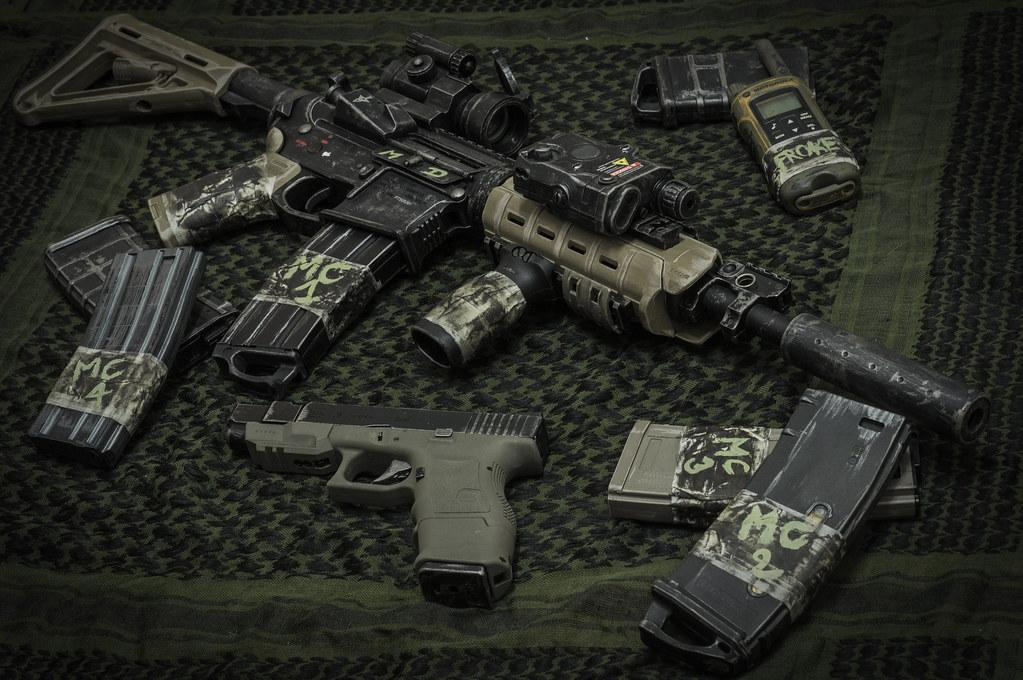 Guns.